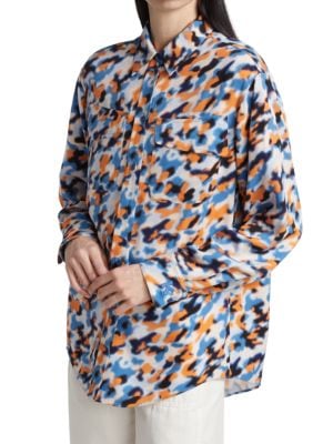 KENZO
 Abstract Leopard Print Shirt
