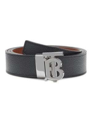 Burberry
  Slide Buckle Reversible Leather Belt