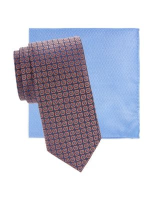 Saks Fifth Avenue
 2-Piece Silk Tie & Pocket Square Set