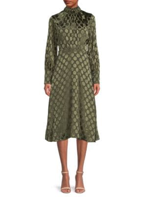 Calvin Klein
 Puff-Sleeved A-Line Dress