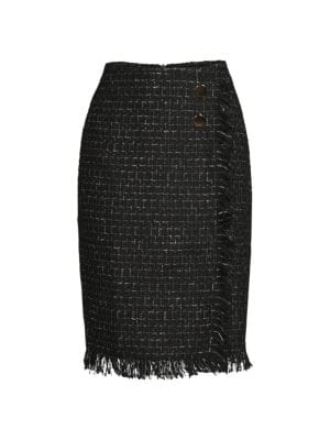 Wdny
 Checked Wrap Skirt