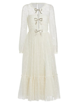 Camille Tulle Tiered Midi-Dress