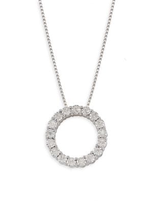 Effy ENY
 Sterling Silver & 0.24 TCW Diamond Necklace