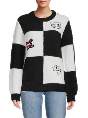 Karl Lagerfeld Paris
 Checkerboard Crewneck Sweater