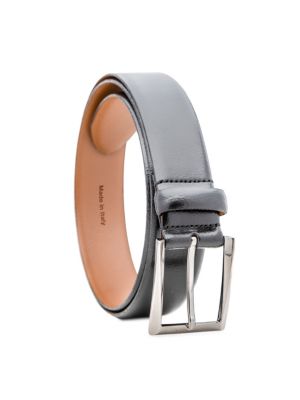 Made in Italy
 Grain Leather Dress Belt