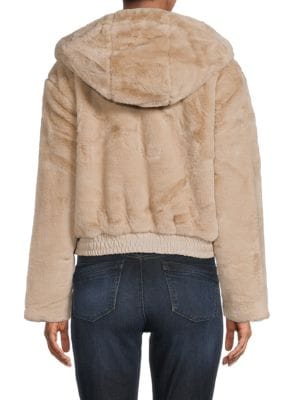 Catherine Malandrino
 Hooded Faux Fur Jacket