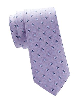Saks Fifth Avenue
 Geometric Silk Tie