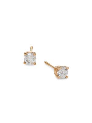 Saks Fifth Avenue
 14K Yellow Gold & 0.5 TCW Diamond Stud Earrings