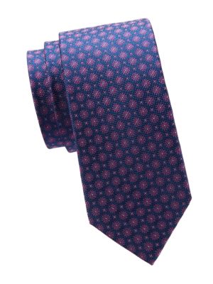 Saks Fifth Avenue
 Pattern Silk Tie
