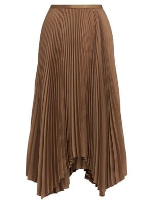 Polo Ralph Lauren
 Satin Pleated Midi Skirt