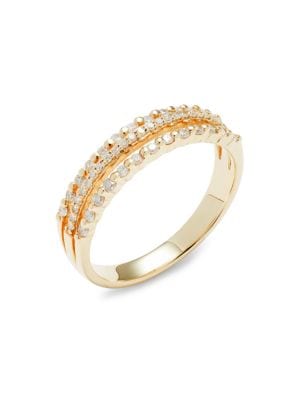 Saks Fifth Avenue
 14K Yellow Gold & 0.33 TCW Diamond Ring