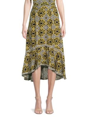 Area Stars
 Aurora Print High-Low Skirt