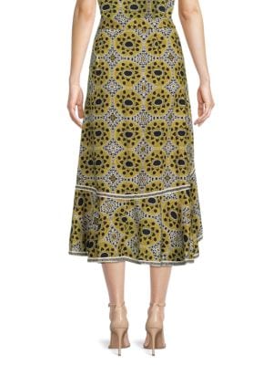 Area Stars
 Aurora Print High-Low Skirt
