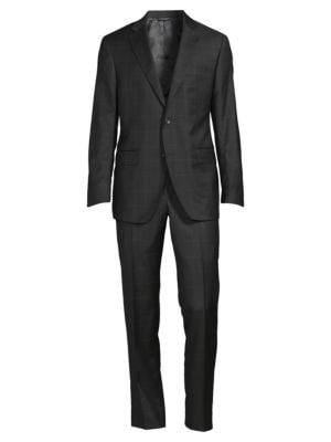 Saks Fifth Avenue
 Modern Fit Windowpane Wool Suit