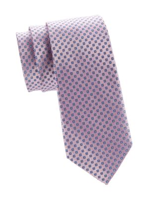 Saks Fifth Avenue
 Graph Dot Silk Jacquard Tie