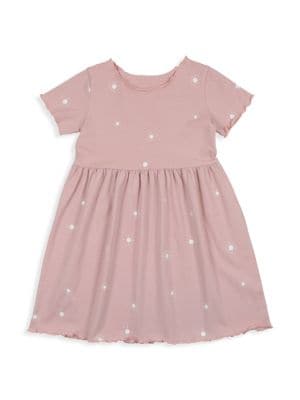Pouf
 Little Girl's & Girl's Floral Short-Sleeve Dress