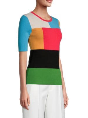Tahari
 Colorblock Fitted Sweater