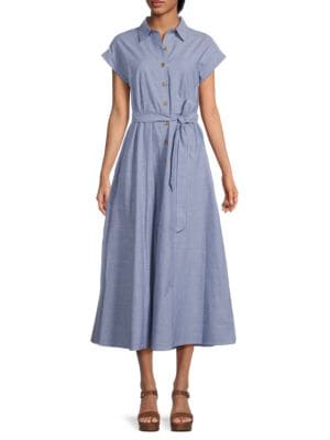 Calvin Klein
 Belted Midi Shirtdress