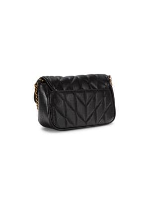 Karl Lagerfeld Paris
 Agyness Quilted Leather Textured Crossbody Bag