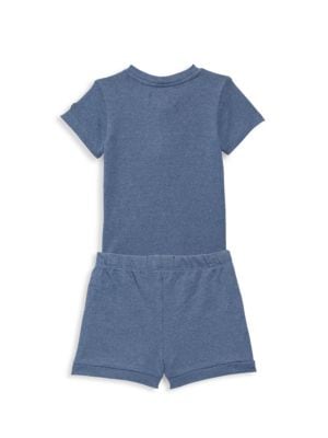 7 For All Mankind
 Baby Boy's Knit Tee & Shorts Set