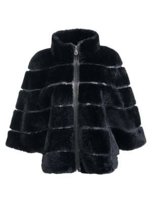 WOLFIE FURS
 Made For Generations™ Channel Quilt Shearling Caplete
