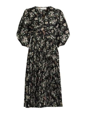Elie Tahari
 Floral Twist Front Midi Dress