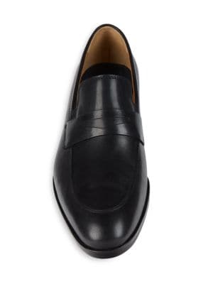 BOSS
 Modern Leather Penny Loafers