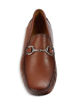 Saks Fifth Avenue
 Grained Leather Bit Driving Loafers
