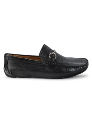 Saks Fifth Avenue
 Grained Leather Bit Driving Loafers