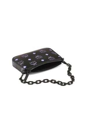 MCM
 Mini Color Splash Logo Pouch-On-Chain