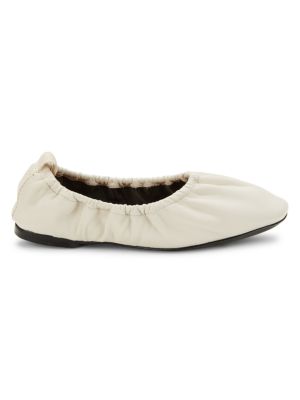 rag & bone
 Elly Ruched Leather Ballet Flats