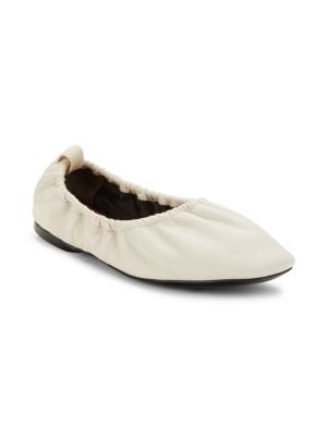 rag & bone
 Elly Ruched Leather Ballet Flats