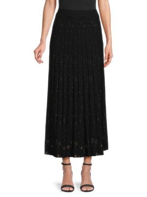 Area Stars
 Kelsey Print Accordion Pleated Midi Skirt