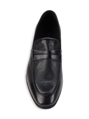 Saks Fifth Avenue Made in Italy
 Leather Penny Loafers