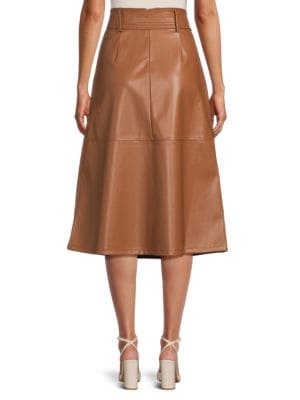 Saks Fifth Avenue
 A-line Belted Midi Skirt