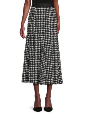 Area Stars
 Kelsey Print Accordion Pleated Midi Skirt