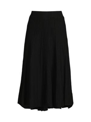 Tahari
 Ribbed Knit A Line Midi Skirt