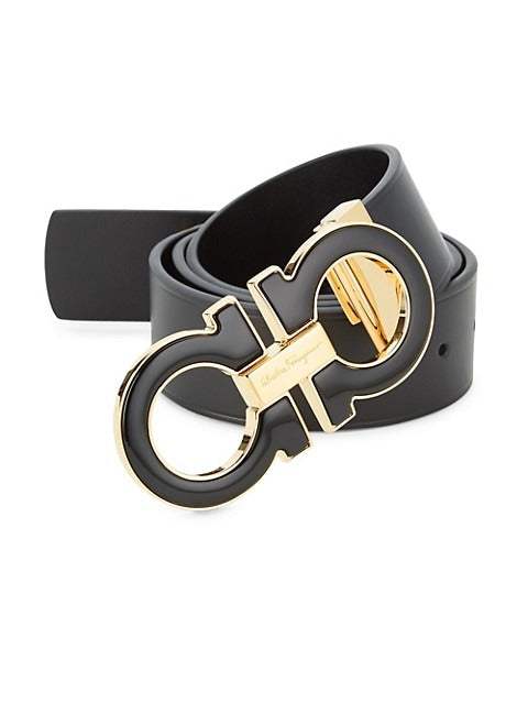 Adjustable Oversized Gancini Buckle Belt