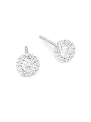 Saks Fifth Avenue
 14K White Gold & 0.24 TCW Diamond Stud Earrings
