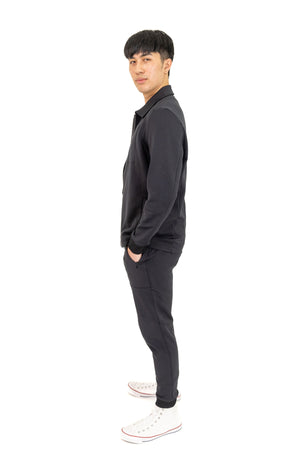 PINO BY PINOPORTE Stretch Cotton Blend Jacket, Alternate, color, Black