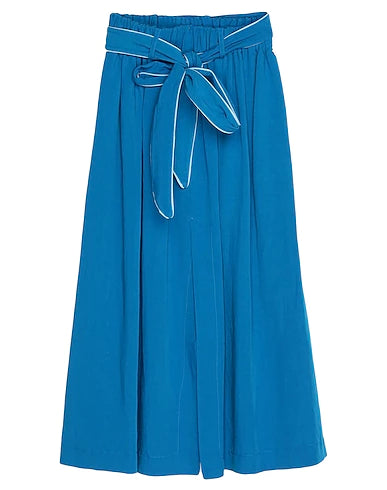 SOUVENIR Maxi Skirts Azure 64% Viscose, 36% Linen