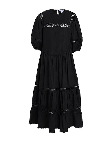 TOPSHOP Midi dress Black 100% Cotton