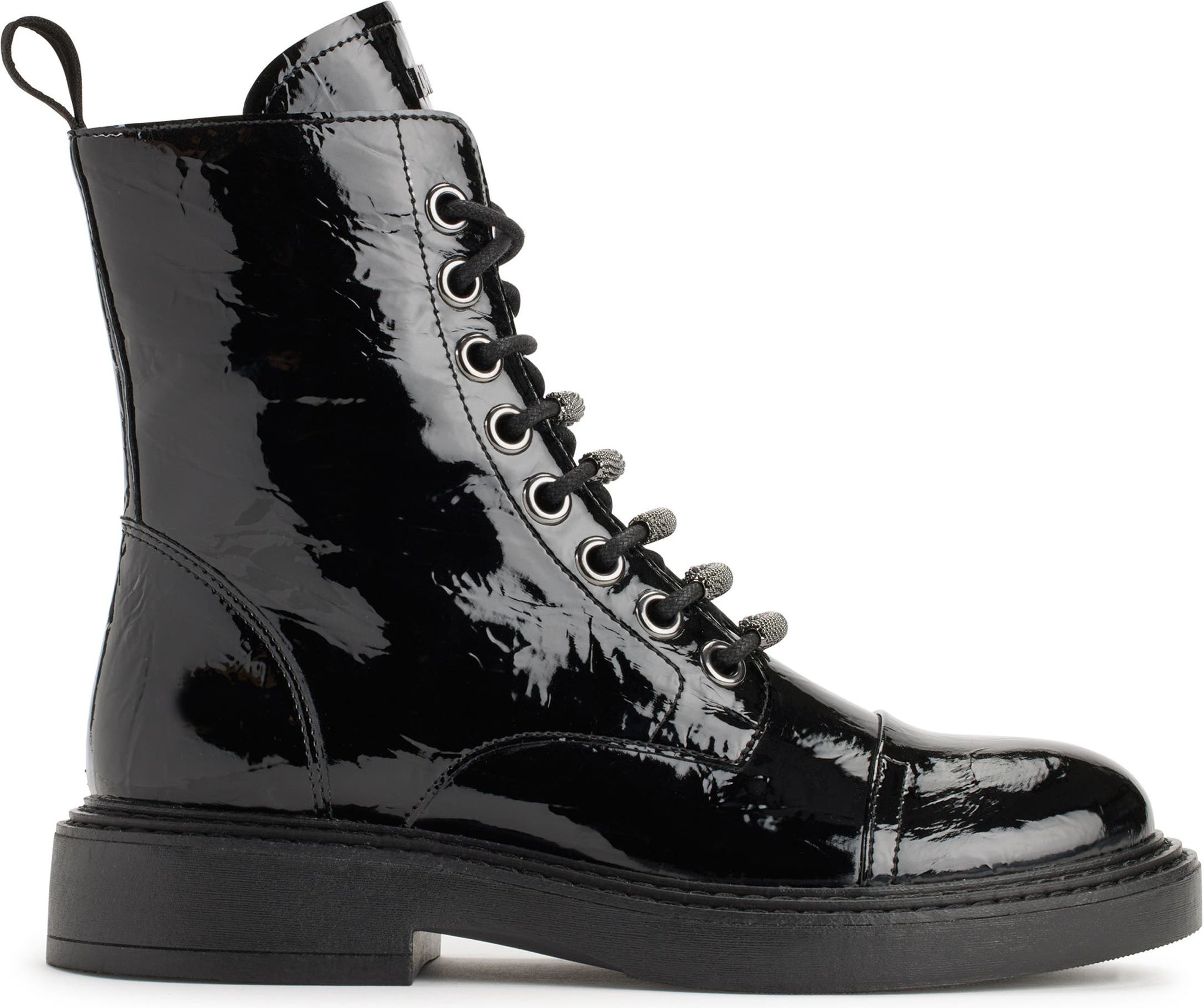 DKNY Iris Combat Boot, Alternate, color, BLACK