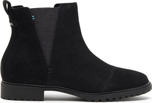 TOMS Cleo Water Resistant Chelsea Boot, Alternate, color, BLACK SUEDE
