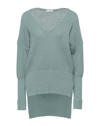 CASHMERE COMPANY Sweater Sage green 50% Wool, 30% Cashmere, 15% Nylon, 5% Elastane