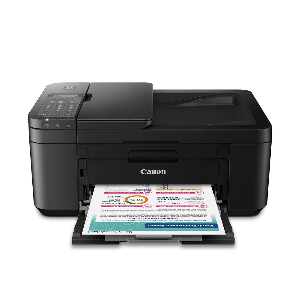 image 0 of Canon PIXMA TR4722 All-in-One Wireless Printer for Home use, with Auto Document Feeder, Mobile Printing and Built-in Fax, Black