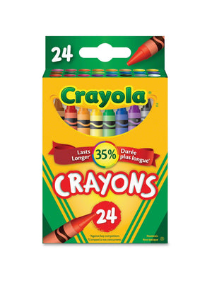 Crayola® Standard Crayons, Assorted Colors, Box Of 24 Crayons
				
		        		












	
			
				
				 
					Item # 
					
						
							
							
								119503