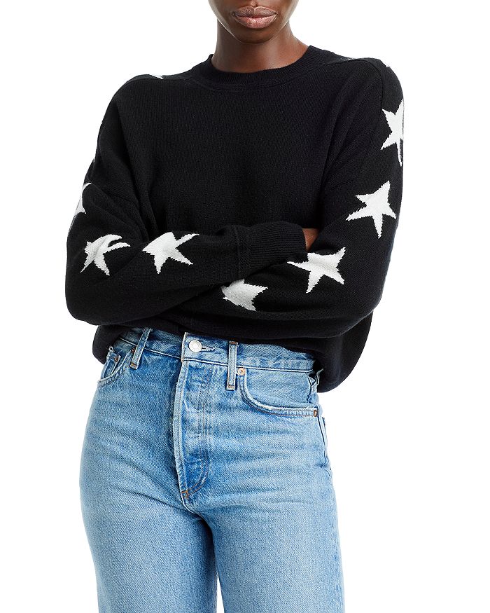 AQUA - Star Print Sweater - 100% Exclusive