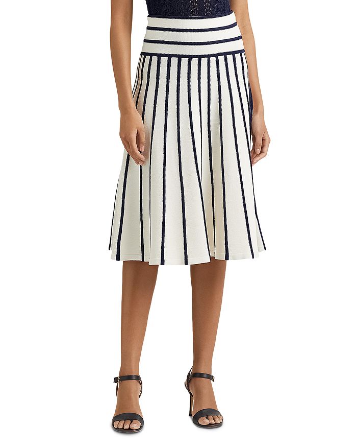 Ralph Lauren - Nautical Stripe A Line Midi Skirt