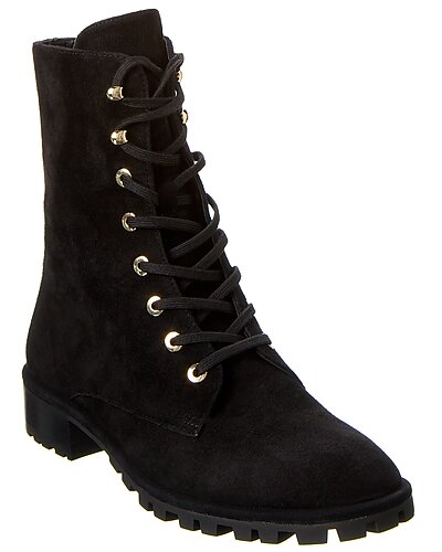 Stuart Weitzman Laine Suede Combat Boot